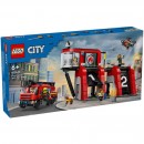 Lego City Fire Fire Station with Fire Truck